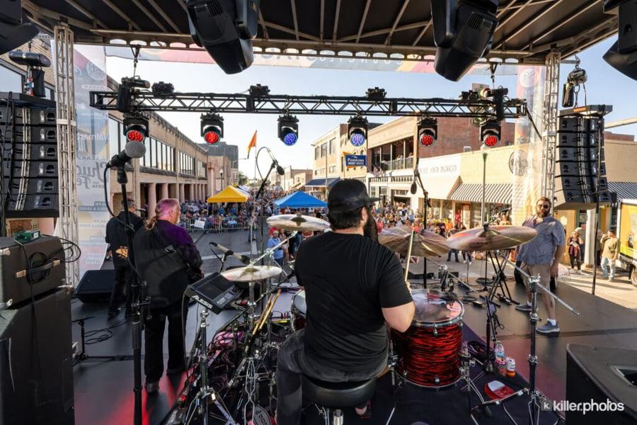 Live music on a Chuck Fest stage in downtown Lake Charles (4 of 73)