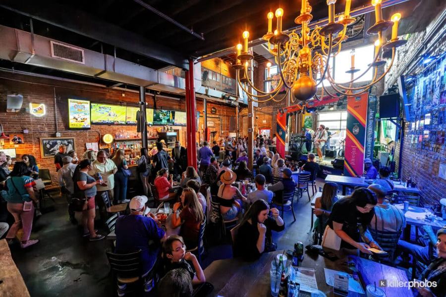 Live music on a Chuck Fest stage in downtown Lake Charles (7 of 73)