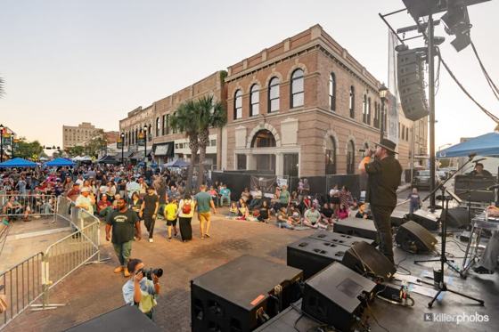 Live music on a Chuck Fest stage in downtown Lake Charles (11 of 73)