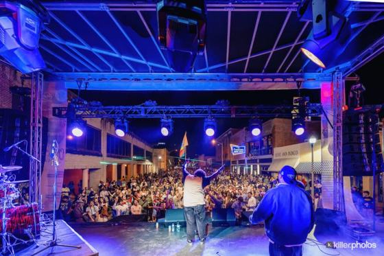 Live music on a Chuck Fest stage in downtown Lake Charles (20 of 73)