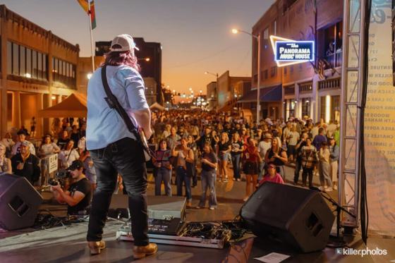 Live music on a Chuck Fest stage in downtown Lake Charles (56 of 73)