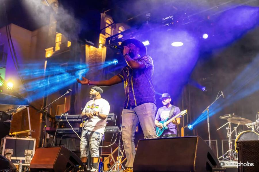 Live music on a Chuck Fest stage in downtown Lake Charles (62 of 73)