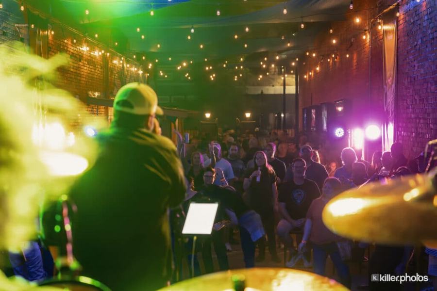Live music on a Chuck Fest stage in downtown Lake Charles (67 of 73)