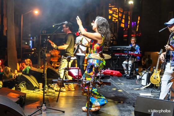 Live music on a Chuck Fest stage in downtown Lake Charles (69 of 73)