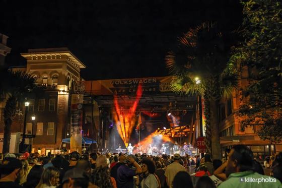 Live music on a Chuck Fest stage in downtown Lake Charles (73 of 73)